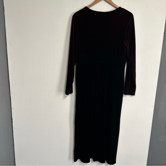 Talbots Women’s Medium Color block Maxi Dress Minimalist Modesty Colorful Cozy - Picture 5 of 10